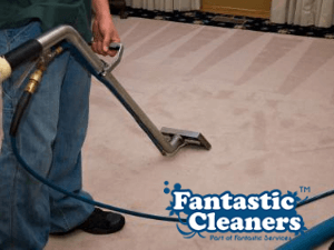 professional carpet cleaning with specialized steam cleaning machine