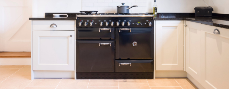 range cooker in a kitchen